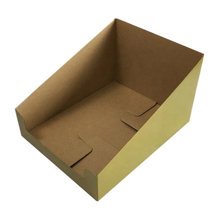 Embalaje Plegable PDQ Contador Plantilla Papel Cartón Caja de presentación