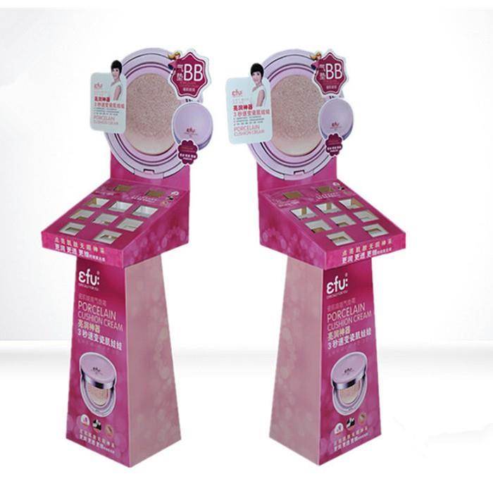 Cardboard Corrugated Makeup Display Stands
